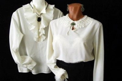 классическая белая блуза