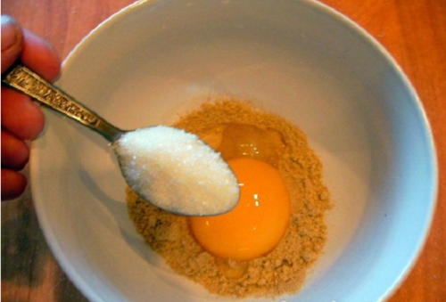 яйцо горчица сахар для волос